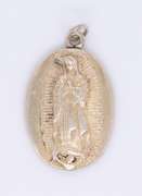 Vintage 925 Sterling Silver Religious Pendant
