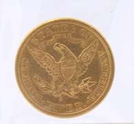 1886 $5 Liberty Head US Gold Coin