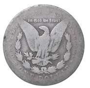 1900-O Morgan Silver Dollar R.B. Wick Top Hat Counterstamp