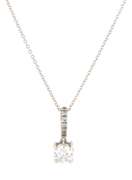 Attractive Diamond Solitaire Pendant on 18kt Chain