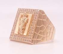14kt Solid Yellow Gold Men's Ring