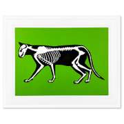 Skeleton Cat (Green) by Hijack