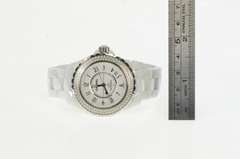 Chanel J-12 H0967 White Ceramic Diamond Women's Watch