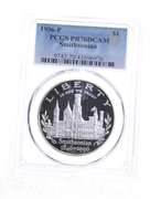PR70 DCAM 1996-P Smithsonian 150th Anniv. Commemorative Dollar PCGS