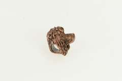 Copper 3D Poodle Fluffy Dog Breed Slide Bead Charm/Pendant