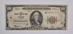 1929 $100 Chicago, IL United States National Currency Note