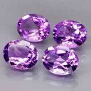 Glittering 8.56ct 10x8mm real Bolivian Amethyst set