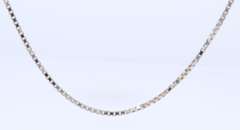 Simple White Gold Box Chain