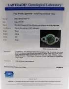 Majestic 3.00ctw Round Irradiated Green and White Single Cut Diamonds Halo Ring