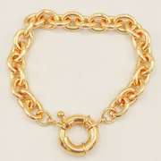 Beautiful 18kt Gold Plated Greek Key Design Bracelet