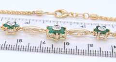 Incredible Emerald and Diamond Necklace in Yellow Gold