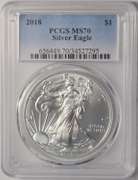 2018 American Silver Eagle PCGS MS70
