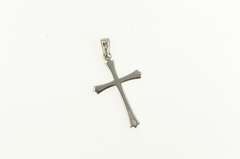 14K White Gold Cross Christian Faith Symbol Classic Charm/Pendant