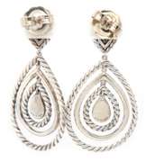David Yurman Diamond Cable Classic Dangle Earrings in Sterling
