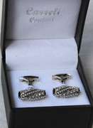Handsome Pair Jeweled Style Cufflinks By Carelli