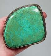 Huge! 590ct well marbled Turquoise buckle