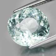 High Fire 4.76ct platinum blue Aquamarine