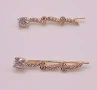 14kt Solid Yellow Gold & Diamond Earrings