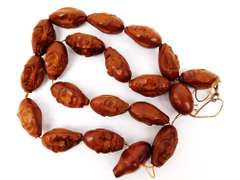 Vintage Chinese Carved Head Prayer Beads
