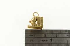18K Yellow Gold 3D Mosque Temple House of Prayer Charm/Pendant