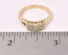 Amazing Diamond Ring In 14K Yellow Gold