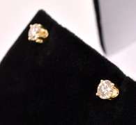 Firey Approx. 0.80CTW Diamond Stud Earrings In 14K Yellow Gold