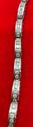 CERTIFIED LADIES 14K WHITE GOLD AND DIAMOND BRACELET