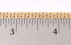 Solid Curb Link Bracelet In 14K Yellow Gold