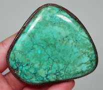 Stunning well marbled Turquoise buckle