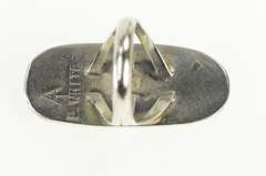 Sterling Silver Phillip White Ntv. American Coral Turquoise Ring
