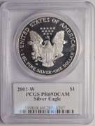 2002-W Proof American Silver Eagle PCGS PR69DCAM Mercanti Signature
