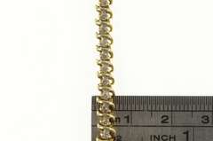 10K Yellow Gold 1.00 Ctw Classic Diamond Tennis Vintage Bracelet
