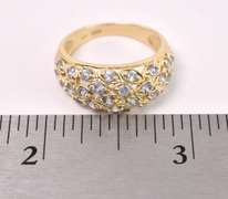 Adorable Blue Topaz Ring in Yellow Gold