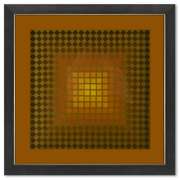 CTA - 105 - OR de la serie CTA - 102 by Vasarely (1908-1997)