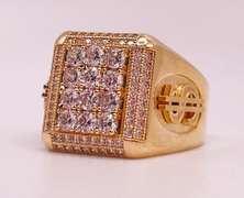 14kt Solid Yellow Gold Men's Ring