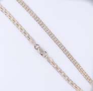 Vintage Italian 925 Sterling Silver Curb Link Chain Necklace