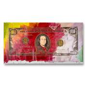 100 Dollar Steve Kaufman Bill by Steve Kaufman (1960-2010)