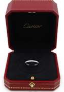 Cartier 0.38ctw Diamond Eternity Wedding Band Ring in 18K W/Box