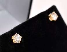 Firey Approx. 0.80CTW Diamond Stud Earrings In 14K Yellow Gold