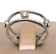 PLATINUM TIFFANY & CO RING WITH DIAMONDS