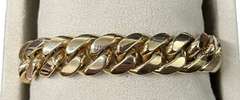 14kt Solid Yellow Gold Miami Cuban Link Bracelet- 66.0 Grams!