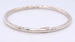 Ippolita Classic Hammered Bangle in Sterling Silver