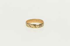 Gold Filled Victorian 3.4mm Patterned Child's Baby Ring