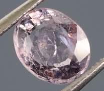 Glittering 1ct silver pink sapphire