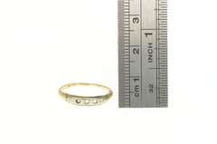 14K Yellow Gold Art Deco Two Tone Wedding Band Setting Ring