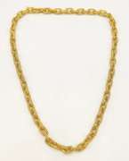18kt Solid Yellow Gold Woven Link Necklace
