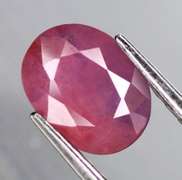 Heated only! 1.26ct violet red Winza Ruby