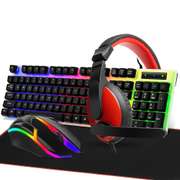 4 in 1 Keyboard Mouse Headset Mousepad Combo 104-Keys