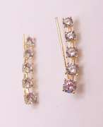 14kt Solid Yellow Gold & Diamond Earrings