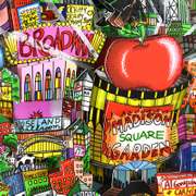 There's Music In NY, NJ, & LI Too (Blue) by Fazzino, Charles